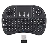 Mini I8 フライングマウス ワイヤレスキーボード タッチパッド付き、92キー、2.4GHz、スマートタッチパッド、マルチメディアコントロールキー、PCゲームコントロールキー、ホームマルチメディア、スマートTV、PC、用