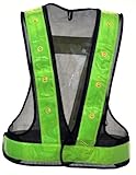 LED安全ベスト 反射材幅6cm 紺・黄
