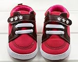 （セ・ミニョン）C'est mignon　ベビーシューズ　ファーストシューズ　スニーカー　マジックテープ　レッド＆スター (11cm)