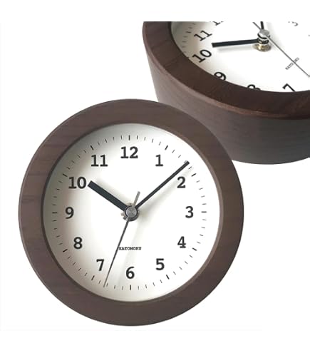 Amazon.co.jp: KATOMOKU plywood clock 13 ブラウン km-84BRRC