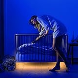 Motion Activated LEDベッドライトモーションセンサーでダーク柔軟なLEDストリップとアダプタ自動on off time Warmホワイトカラーライト bed light