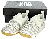NIKE 【ナイキ キッズシューズ KEVIN DURANT コレクション KD9 (TD) ベイビー シューズ 855910-098 US6c/12cm ペールグレー×アイボリー】