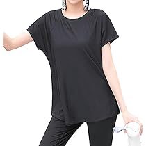新品タグ付き★ジュリエ 長袖ヨガウェア トップス ブラック 黒 ロング丈Tシャツ Amazon.co.jp: [machikaada] ヨガウェア トップス Tシャツ 半袖