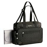 Diaper Bag Eddie Bauer Quilted Black 1 Pocket by Eddie Bauer