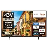 JVC Fire TV 搭載 4K 液晶 スマート テレビ 43型 43インチ Alexa 倍速 省エネ JL-43YX10 3年保証付き 2025年モデル