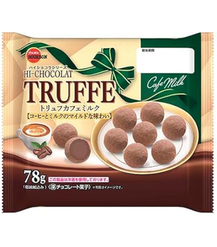 Amazon | ブルボン トリュフミルクガナッシュ 78g（個装紙込み） 12コ