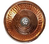 エジプトギフトショップ12 " DiaパンHammered Polished銅バスルーム女性トイレシンク