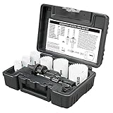 Disston E0212165 Boxed Blu-Mol Xtreme Bi-Metal Hole Saw Kits, 9-Piece Locksmith's Kit by Disston