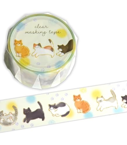 Amazon | モフサンド マスキングテープ【ハチにゃん】マステ ネコ ねこ
