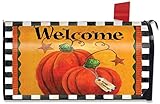 Pumpkin秋ようこそプリミティブメールボックスカバーFall標準Briarwood Lane