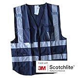 Salzmann 3M スコッチライト　マルチポケット　反射ベスト　ネイビー