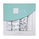 エイデンアンドアネイ おくるみ 4枚 セット モスリンコットン クラシックスワドル サバンナアニマルTC2002 [並行輸入品]