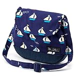 元気にお出かけベビーショルダーバッグ　おしゃれヨットでバカンスの旅（ネイビー）　B1702400　日本製