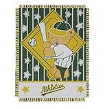 MLB Oakland Athletics 36-Inch-by-46-Inch Woven Jacquard Baby Throw [並行輸入品]
