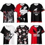 [JiaYuchL] ペルソナ5 Tシャツ 半袖 メンズ 佐倉双葉 喜多川祐介 雨宮蓮 高巻杏 坂本竜司 夏服 クルーネック 3Dプリント アニメグッズ (XS,C)