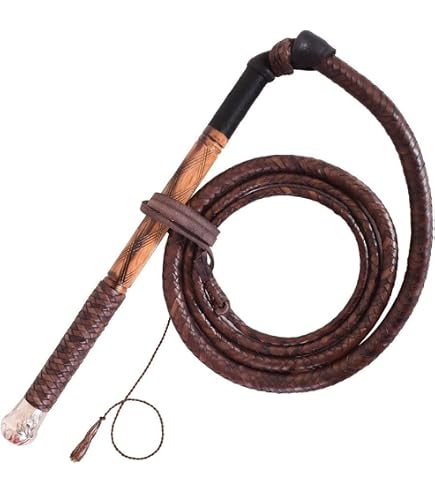 Bullwhip 8ft Genuine Leather Indiana Jones Style Whip for