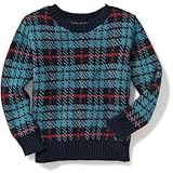 オールドネイビー OLD NAVY/ プラッドクルーネックプルオーバー レッド&グリーンプラッド トップスニット 18～24ヶ月【並行輸入】