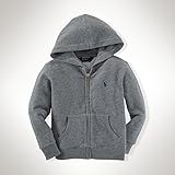 ラルフローレン 定番　ポニー　ジップ　パーカー ポロ　ralph lauren　ボーイズ　ラルフ 男女兼用 (3T, グレー) 並行輸入品