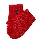 ラルフローレン　Ralphlauren メリノウール　ニットミトン　レッド [並行輸入品]