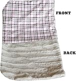 豪華なPlush Baby Blanket ( Itty Bitty、ピンク格子柄)