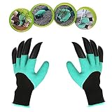 Claw Garden Gloves 左手と右手の爪付きジーニーグローブを掘って植えるクローガーデングローブ 植栽手袋