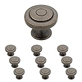 Franklin Brass P29526K-WCN-B 1-1/4-Inch Geary Kitchen Cabinet Hardware Knob, Warm Chestnut, 10 pack 