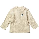 《H28年秋冬物》(日本製) BO-PEEP(ボーピープ) 変わり織りジャガードハイネック長袖Tシャツ 80cm/IV NO.DP-63700