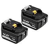 マキタ ２個セット BL1460B マキタ 14.4v 6.0Ah 互換 バッテリー残量表示付き マキタbl1430 bl1440 bl1450対応 一年保証付き「Bluway」 (2)
