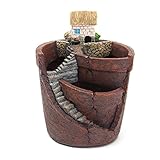 KING DO WAY 植木鉢 多肉植物鉢 観葉植物 プランター フラワーポット 多肉植物 寄せ植え 飾りポット インテリア 花器 小さな家 樹脂