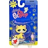 Littlest Pet Shop Happiest Single Figure Yellow Cat with Ice Cream Cone [並行輸入品]