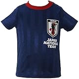 2018年 夏物 サッカー日本代表 ストライプ 半袖Ｔシャツ オフィシャルライセンスグッズ ロゴ:12番◇95cm