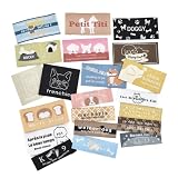 MYmama ドッグ 刺繍タグ 21枚セット ワッペン ハンドメイド ラベル