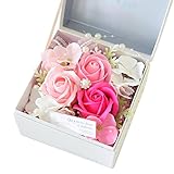 花由 ソープフラワー ボックスフラワー hana cube アレンジメント ピンクサボン