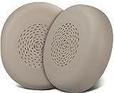 SOULWIT イヤーパッド イヤークッション Jabra Evolve2 75 PC Wireless ヘッドホン 用 交換パッド Evolve 75に対応しない プロテインレザー 耳当て ヘッドパッド ‐ ゴールド
