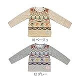 【SiShuNon/Kiccoly】ノルディックプリントトレーナー キッコリー ノルディック プリント トレーナー 80 12 グレー