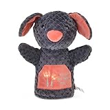 ブラックアーリーラーニング人形手の人形動物の人形ファンシーおもちゃの犬モデル