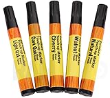 rampro合計家具修復システム – 5pc Scratch復元&修復タッチアップマーカーキット – フェルトチップ木製ペンStainセット