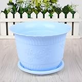 TOPmountain 植栽グロス ウェーブフラワーポット PP樹脂工場 植物ソーサー トレイ ホームガーデン インテリア