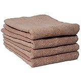 hiorie(ヒオリエ) ホテルスタイルタオル ミニバスタオル 4枚セット アーモンド(選べる18色) 日本製 瞬間吸水 ビッグ フェイスタオル