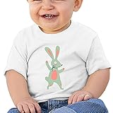 ウサギ 歩く子供服 ベビーTシャツ 半袖 男の子 女の子 クルーネック カジュアル