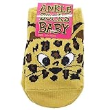 [新生児靴下]ベビーアンクルソックス/LEOPARD FACE/ヒョウ柄フェイス
