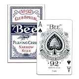 ニチユー(Nichiyu)カジノトランプ［正規品］【ビー96 ブリッジサイズ (ブルー) / Bee PLAYING CARDS No.92 CLUB SPECIAL NARROW SIZE DIAMOND BACK】