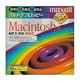 Macフォーマット済み3.5インチ2HDフロッピーディスク10枚パック　maxell MF2-HD-MAC.B10P