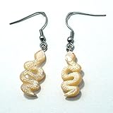 白へび 夜光貝 フック ピアス ステンレス