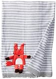 The Little Acorn Fox 3-D Blanket, White, Small by Little Acorn