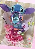 ディズニースティッチ＆ワミーボールpinkおむつケーキ＜Ｓテープ＞