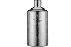 Ti artisan Titanium Flask High Camp Flasks Wine Bottle Small Hip Flask for Men Pocket Camping Flasks Liquid 16.9oz