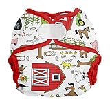 Imagine Baby Products Newborn Hook and Loop Diaper Cover, Barnyard Jam by Imagine Baby Products