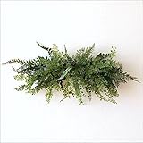 壁掛け インテリア イミテーショングリーン 観葉植物 玄関 壁面 フェイクグリーンの壁飾り ミックスリーフスワッグ [swa4801]