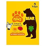 Bear Safari Paws Orange & Strawberry (5x20g) サファリ足オレンジとイチゴ（ 5X20G ）を負担する